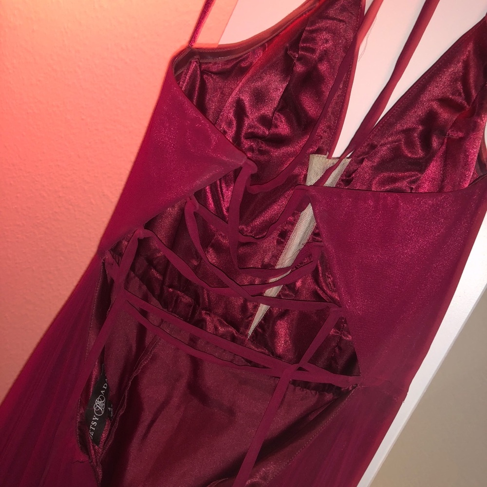 Long Strappy Red Dress